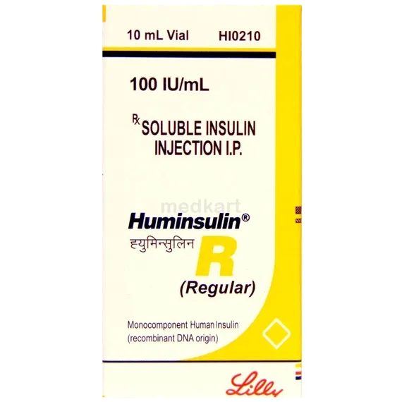 huminsulin r 100iu vial 10 ml